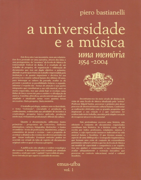 A Universidade e a Música – Vol. 1